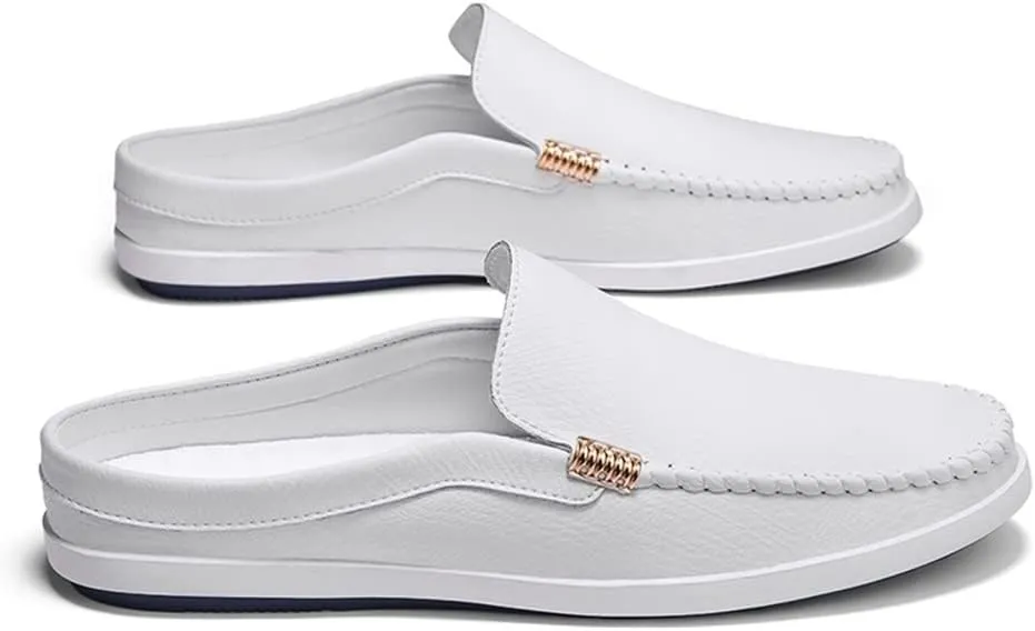 Men's Loafers Venetian Loafers Solid Colors Lightweight Vegan Leather Flat Heel Anti-Slip Comfortable Prom Party Slip On