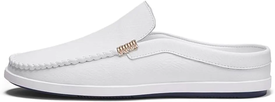 Men's Loafers Venetian Loafers Solid Colors Lightweight Vegan Leather Flat Heel Anti-Slip Comfortable Prom Party Slip On