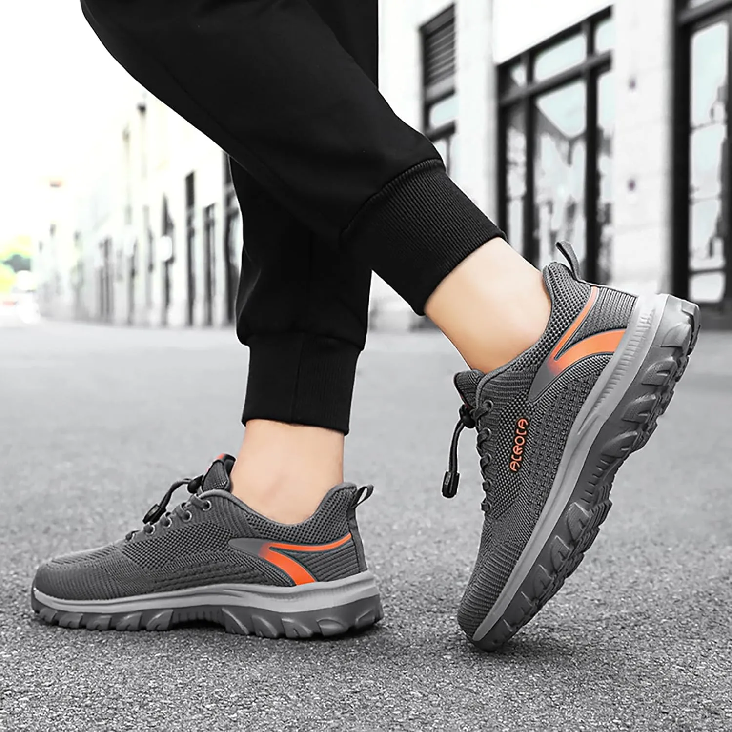 Men's Slip on Walking Shoes Comfortable Memory Foam Breathable Mesh Fashion Sneakers Non Slip Arch Support Cushioning Workout Tennis Shoes Wide Width