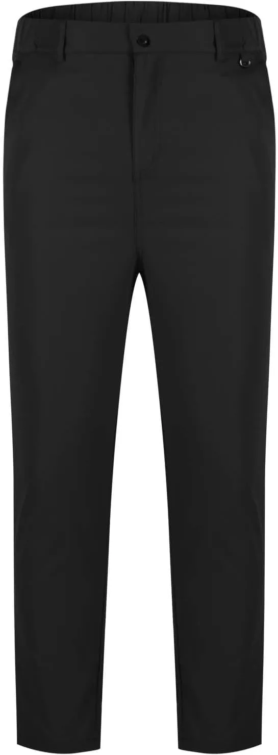 Men's Straight Leg Dress Pants Formal Slim Fit Trousers Stretch Office Comfortable Tailored Workwear Business Casual
