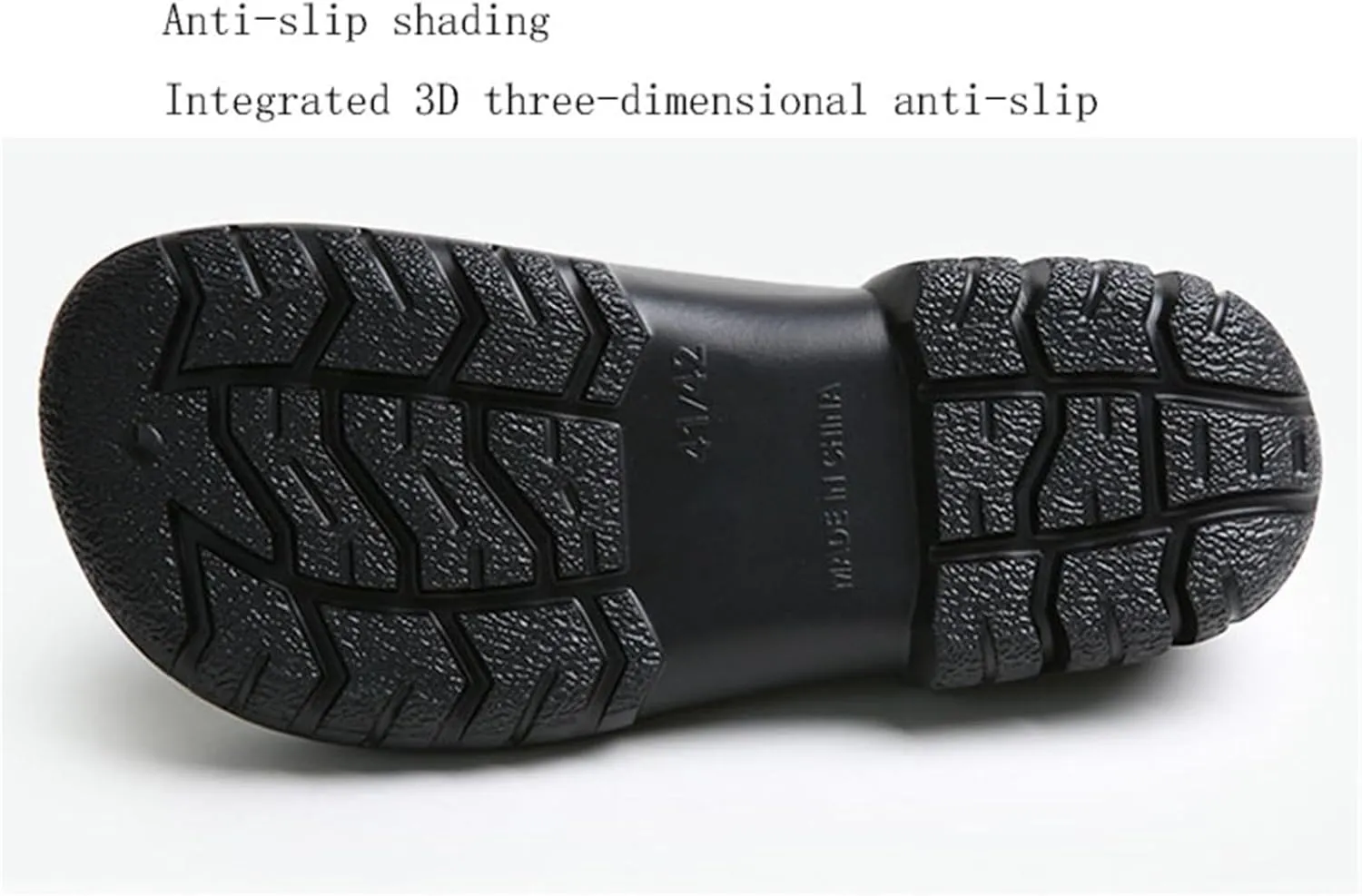 Men's Wide Anti-Slip Chef Shoes, Slip-On EVA Waterproof Oil Resistant Chef Work Shoes for Men, Lightweight Thick Bottom Food Service Shock Absorbing Clog, for Chef, Nurse, Garden