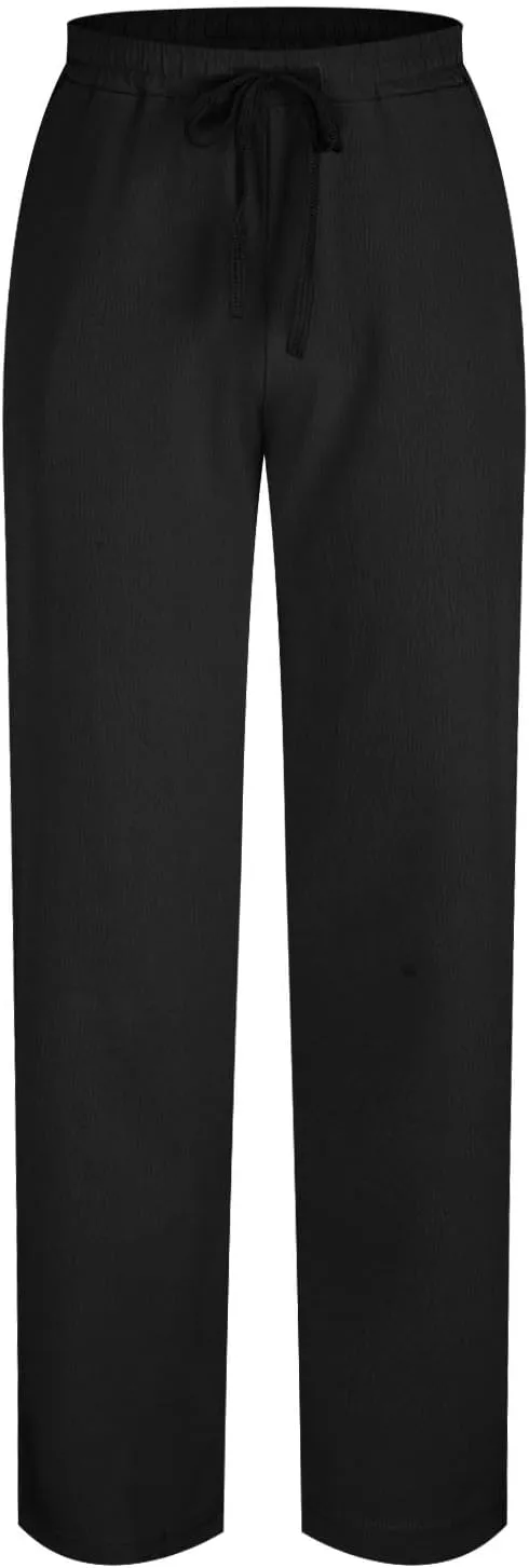 Mens Work Pants,Men Baggy Casual Comfy Long Pants Relaxed Loose Fit Wild Pants Mens Casual Baggy Drawstring Pants