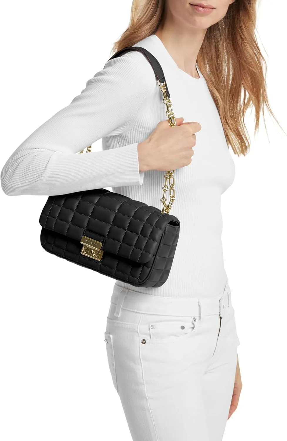Michael Kors Tribeca Large Convertible Chain Shoulder Bag