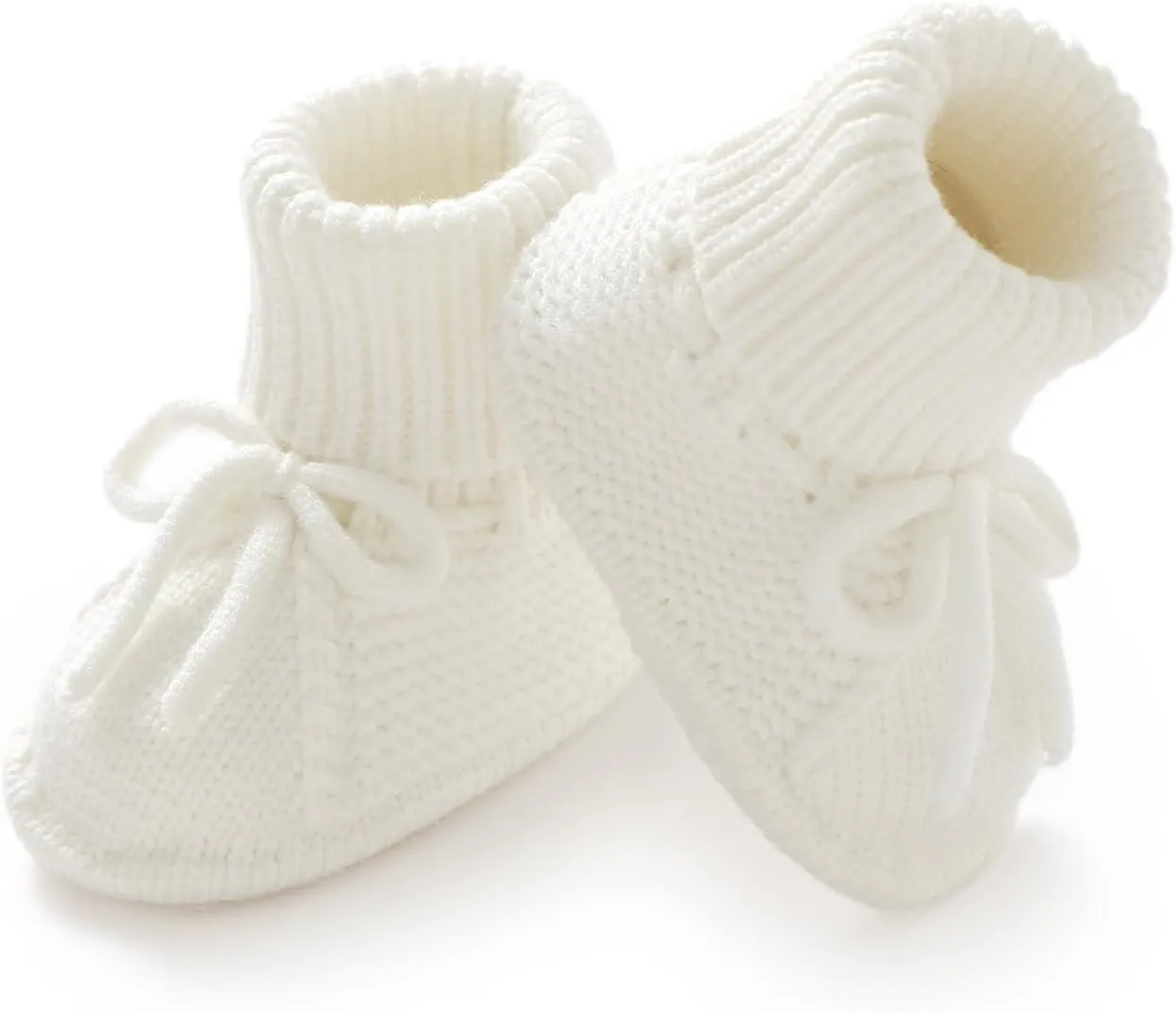 mimixiong Baby Booties Newborn Infant Sock Shoes Hand Knitted Boy and Girl Cozy Shoes
