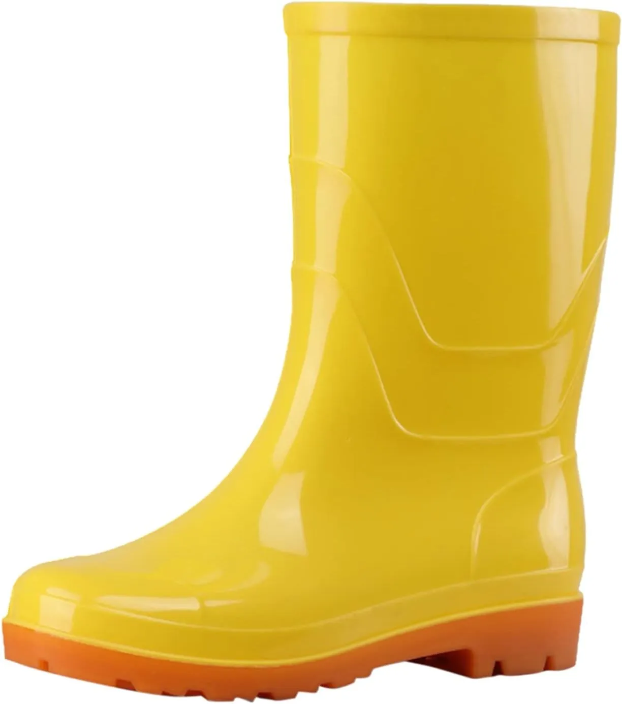 NLOMOCT Womens Rain Boots Size 11 Women's Ankle Rain Boot Waterproof Short Chelsea Booties Anti Slip Ankle rain Shoes and Outdoor Work Shoes 03 Yellow