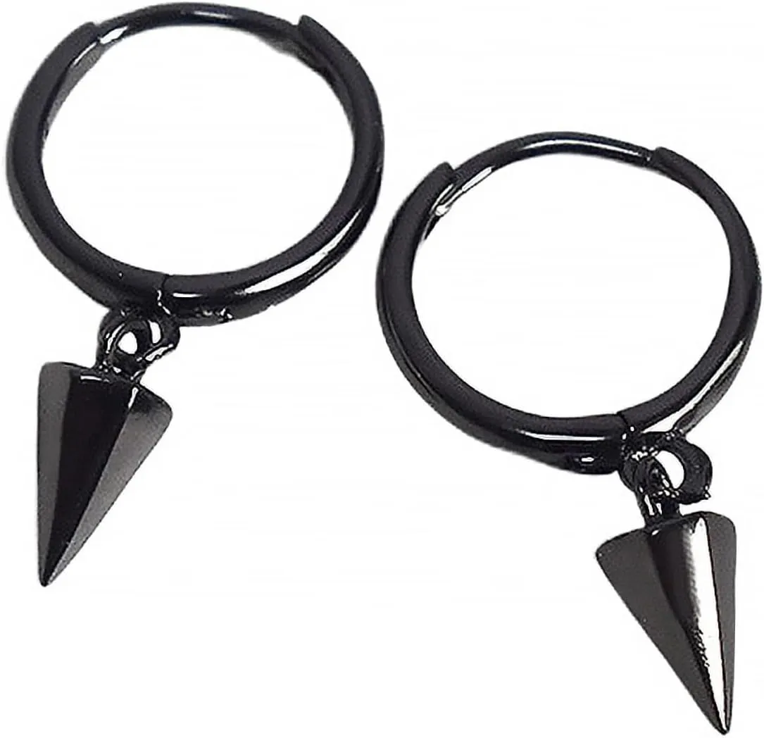 NOLITOY 1Pair Silver Geometric Cone Earrings for Women Men Minimalist Unique Design Studs Lightweight Jewelry Decor for Daily Wear for Celebrations Birthdays