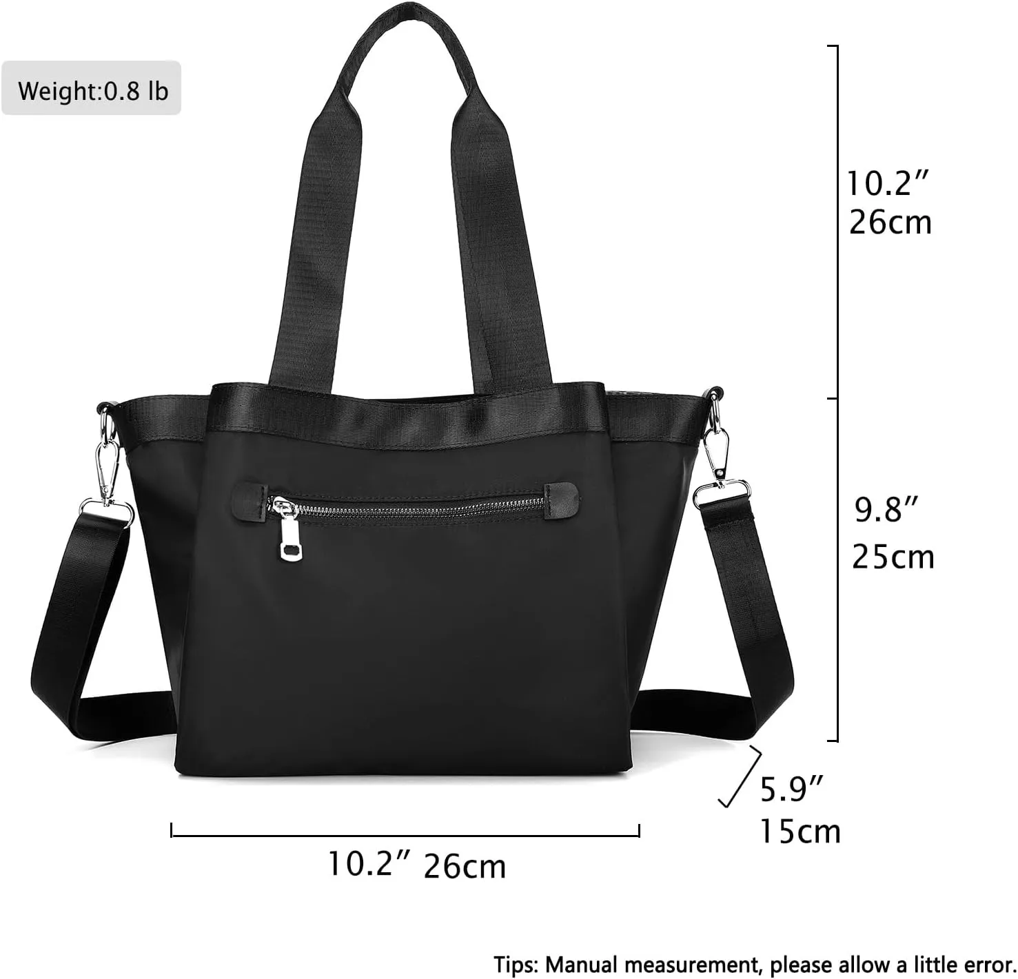 Nylon Crossbody Bags for Women Tote Bag with Pockets Satchel Purse Handbags Shoulder Bags Travel Messenger Bag