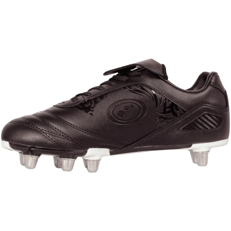 Optimum Rugby Boot Senior Razor Black/Silver