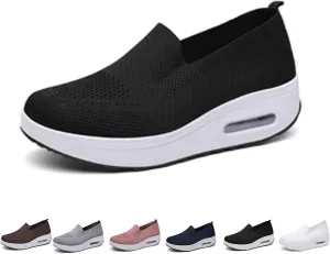 Orthopedic Sneakers For Women, Womens Orthopedic Sneakers, Mesh Up Stretch Platform Sneakers, Orthopedic Sneakers