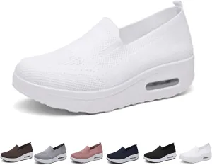 Orthopedic Sneakers For Women, Womens Orthopedic Sneakers, Mesh Up Stretch Platform Sneakers, Orthopedic Sneakers