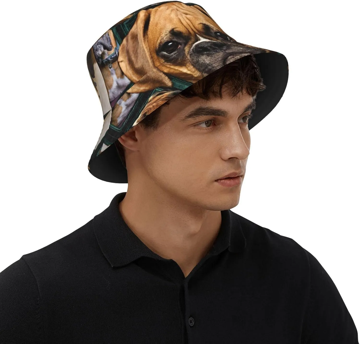 Poodle Dog Bucket Hats Unisex Foldable Sun Hat Fisherman's Cap Uv Protection