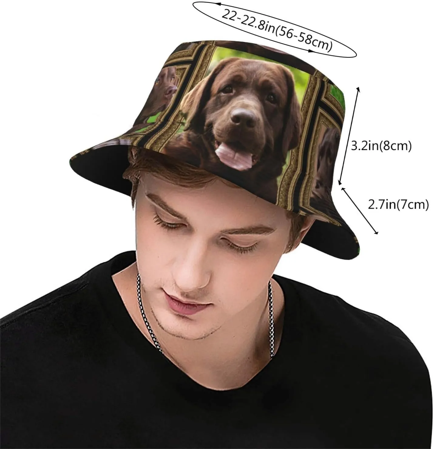 Poodle Dog Bucket Hats Unisex Foldable Sun Hat Fisherman's Cap Uv Protection