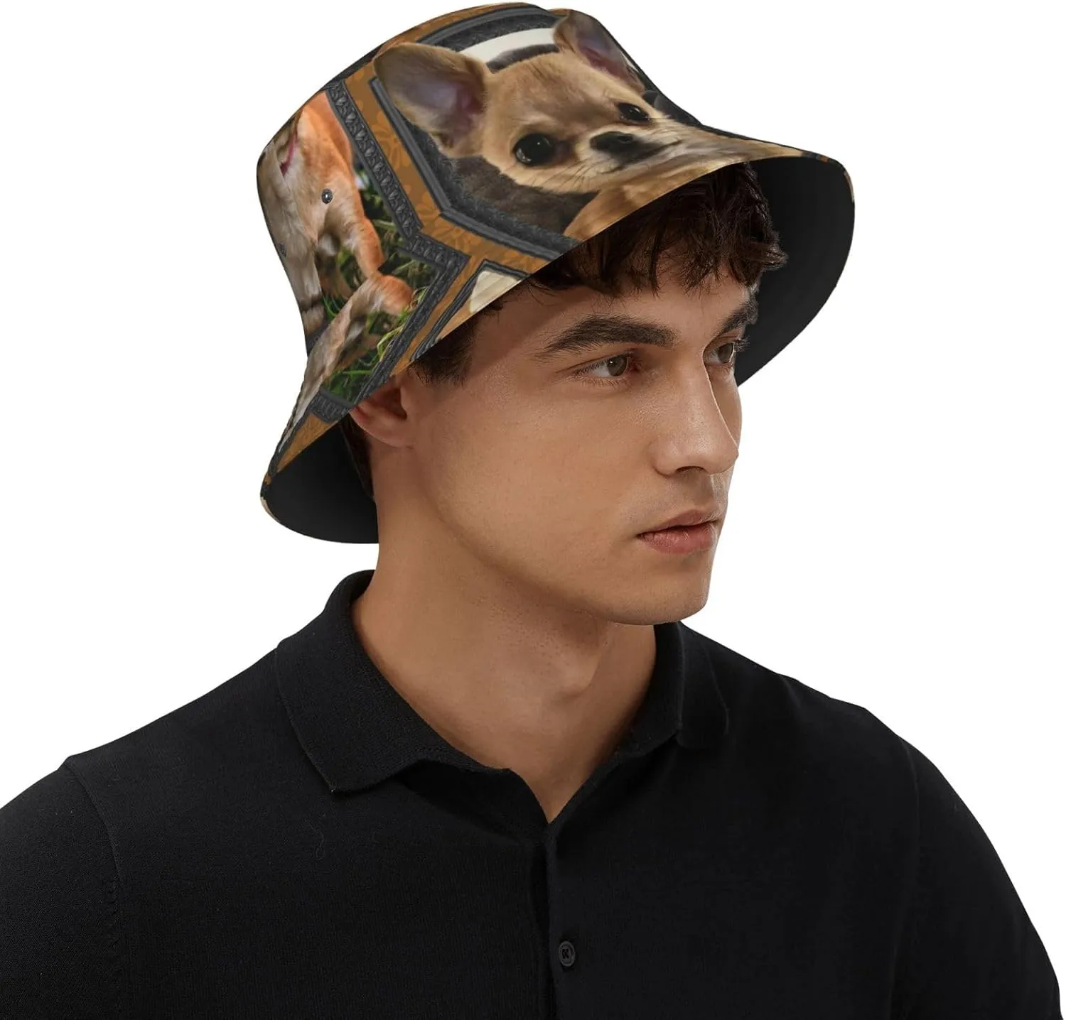 Poodle Dog Bucket Hats Unisex Foldable Sun Hat Fisherman's Cap Uv Protection