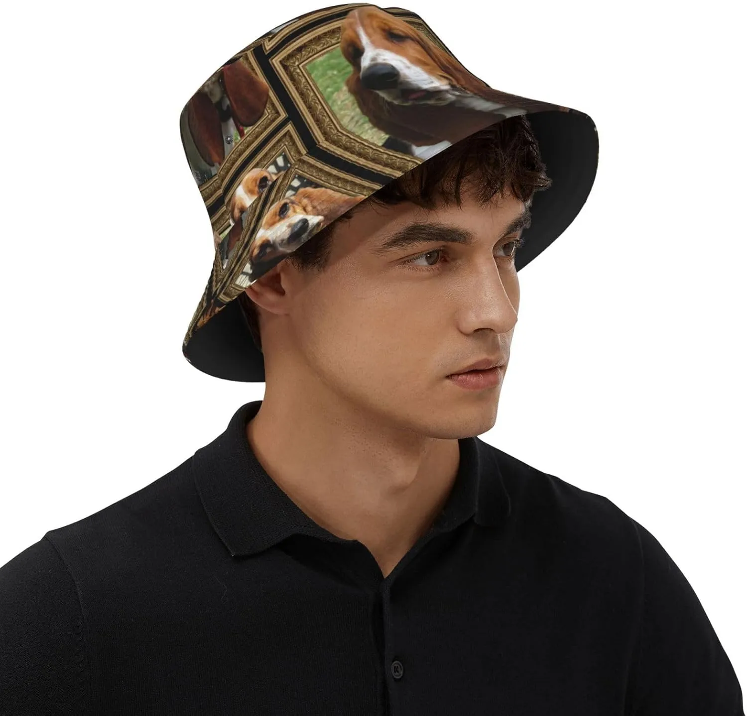 Poodle Dog Bucket Hats Unisex Foldable Sun Hat Fisherman's Cap Uv Protection