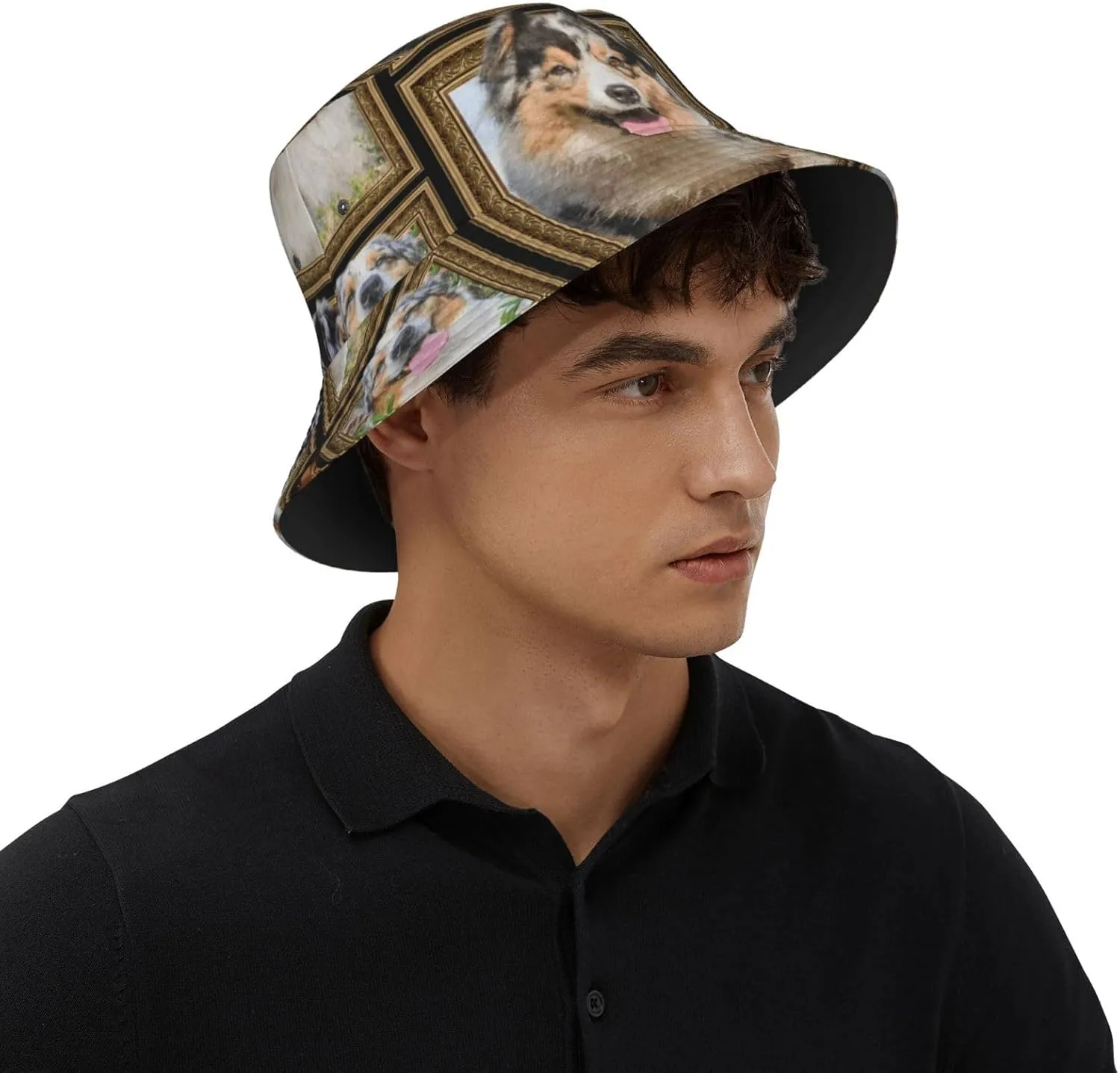 Poodle Dog Bucket Hats Unisex Foldable Sun Hat Fisherman's Cap Uv Protection