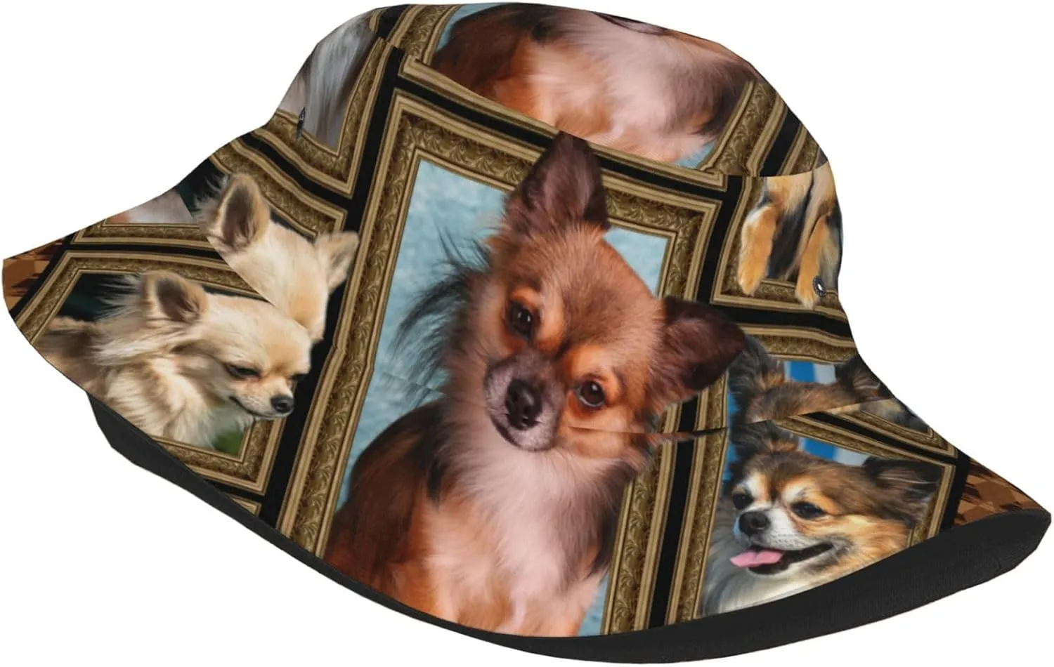 Poodle Dog Bucket Hats Unisex Foldable Sun Hat Fisherman's Cap Uv Protection