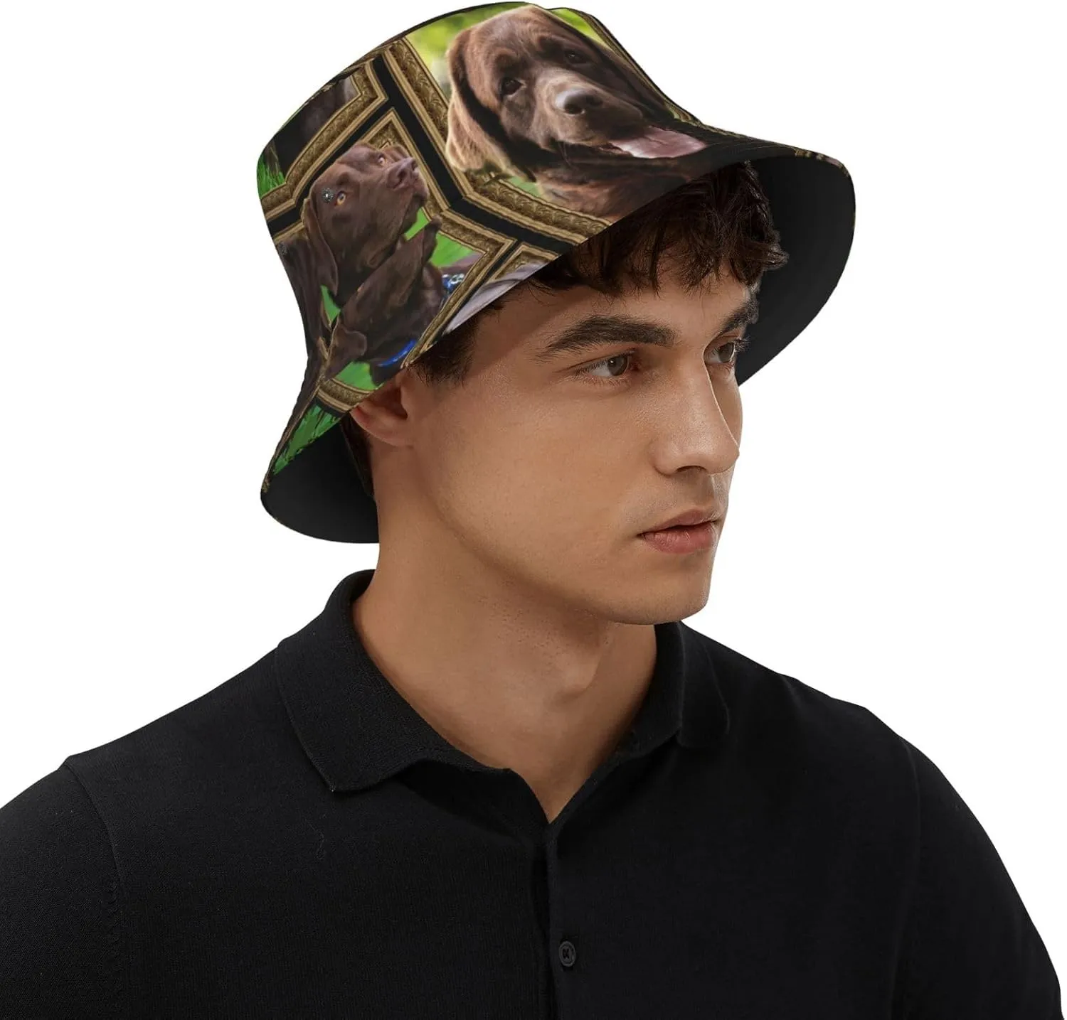 Poodle Dog Bucket Hats Unisex Foldable Sun Hat Fisherman's Cap Uv Protection