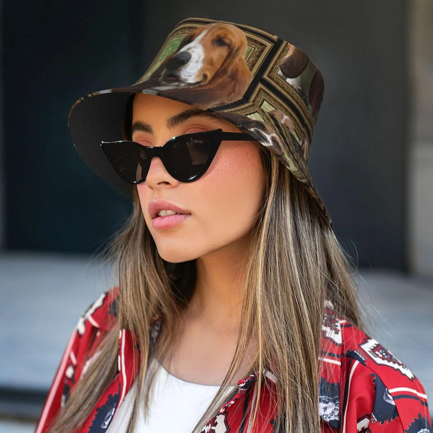 Poodle Dog Bucket Hats Unisex Foldable Sun Hat Fisherman's Cap Uv Protection