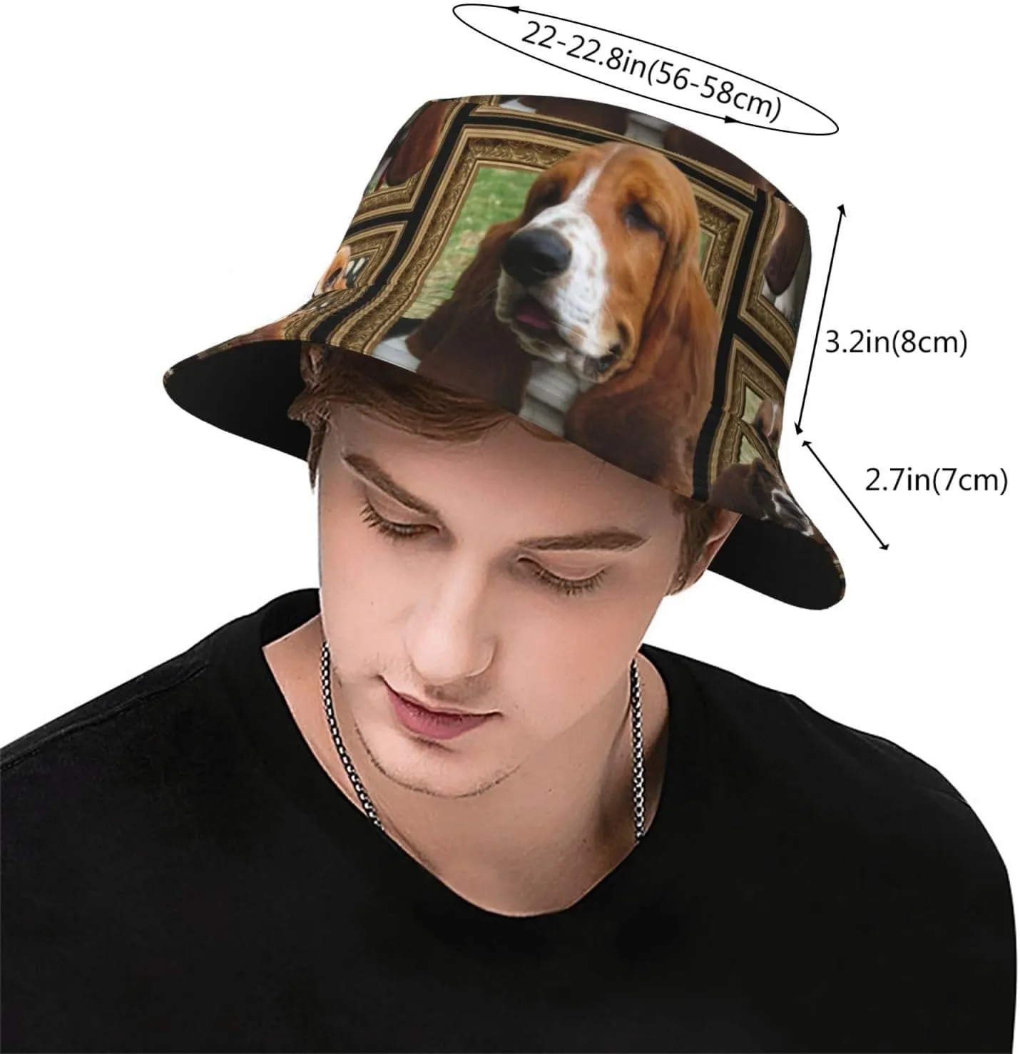 Poodle Dog Bucket Hats Unisex Foldable Sun Hat Fisherman's Cap Uv Protection