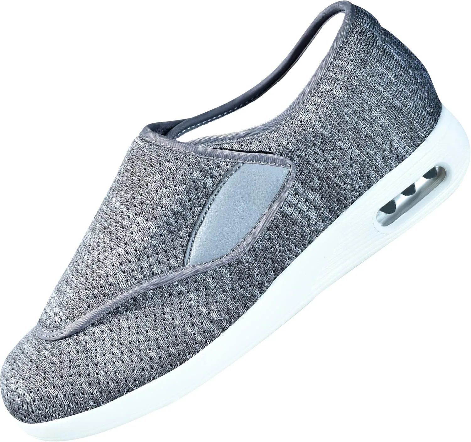 QHBPMGAD Women's Diabetic Shoes, Wide Width Elderly Sneakers for Women, Adjustable Hook and Loop Closure Non-Slip Breathable, Swollen Feet Walking Edema Shoes