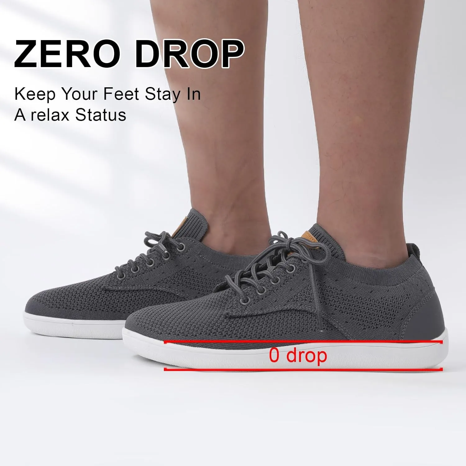 relxfeet Men's Dress Sneakers Fashion Oxfords Business Casual Shoes Wide Toe Box Barefoot Zero Drop Walking Shoes