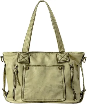 Retro Tote Handbag for Women Synthetic Leather Shoulder Bag Vintage Hobo Crossbody Purse Travel Shopper Satchel
