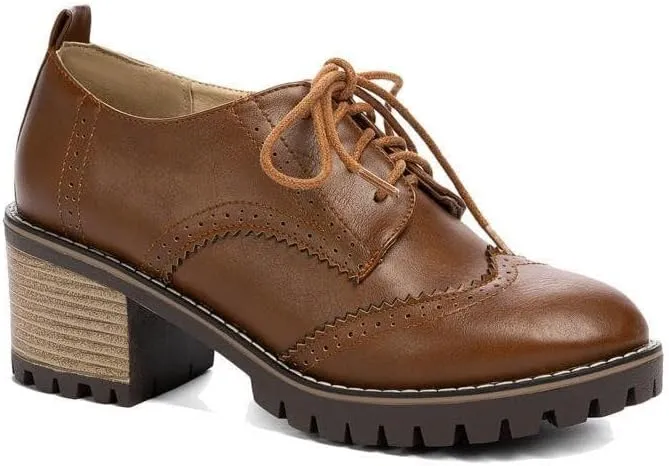 Retro Women's Middle Heel Shoes Classic Thick Heel Front Strap Design Comfortable Casual Walking Shoes for Women
