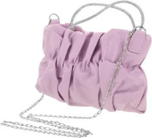 Ruched Shoulder Bag Women's Clutch Purse Pleated Cloud Bag for Evening Out
