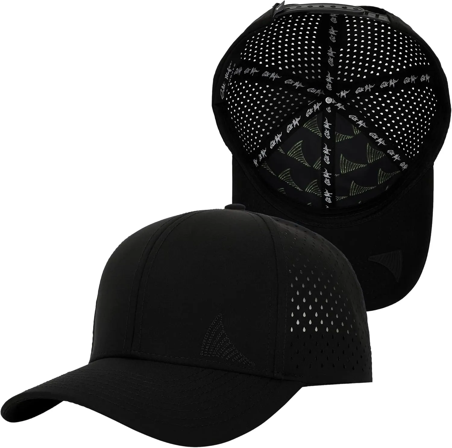 Salt Mafia Hats for Men - Waterproof Hats, 6 Panel Hat Curve Brim Snap Back Hat