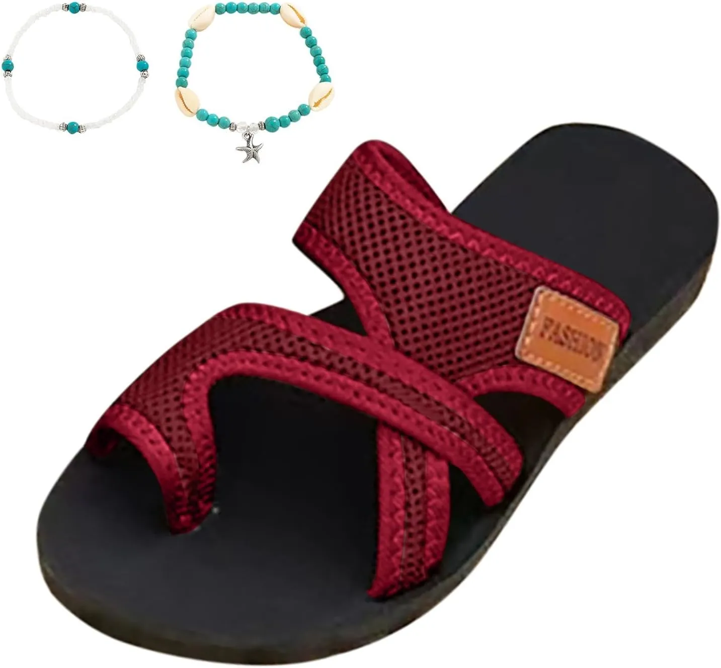 Sandals for Women 2025 Comfortable Trendy Summer Beach Breathable Hollow Mesh Slide Sandls Casual Orthopedic Sandals