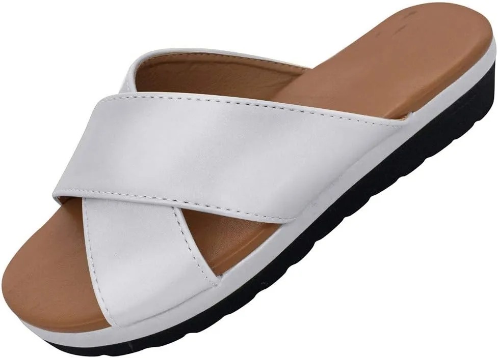 Sandals for Women Wide Width,2020 New Comfy Platform Shoes Comfortable Ladies Shoes Summer Beach Travel Fashion Sandals