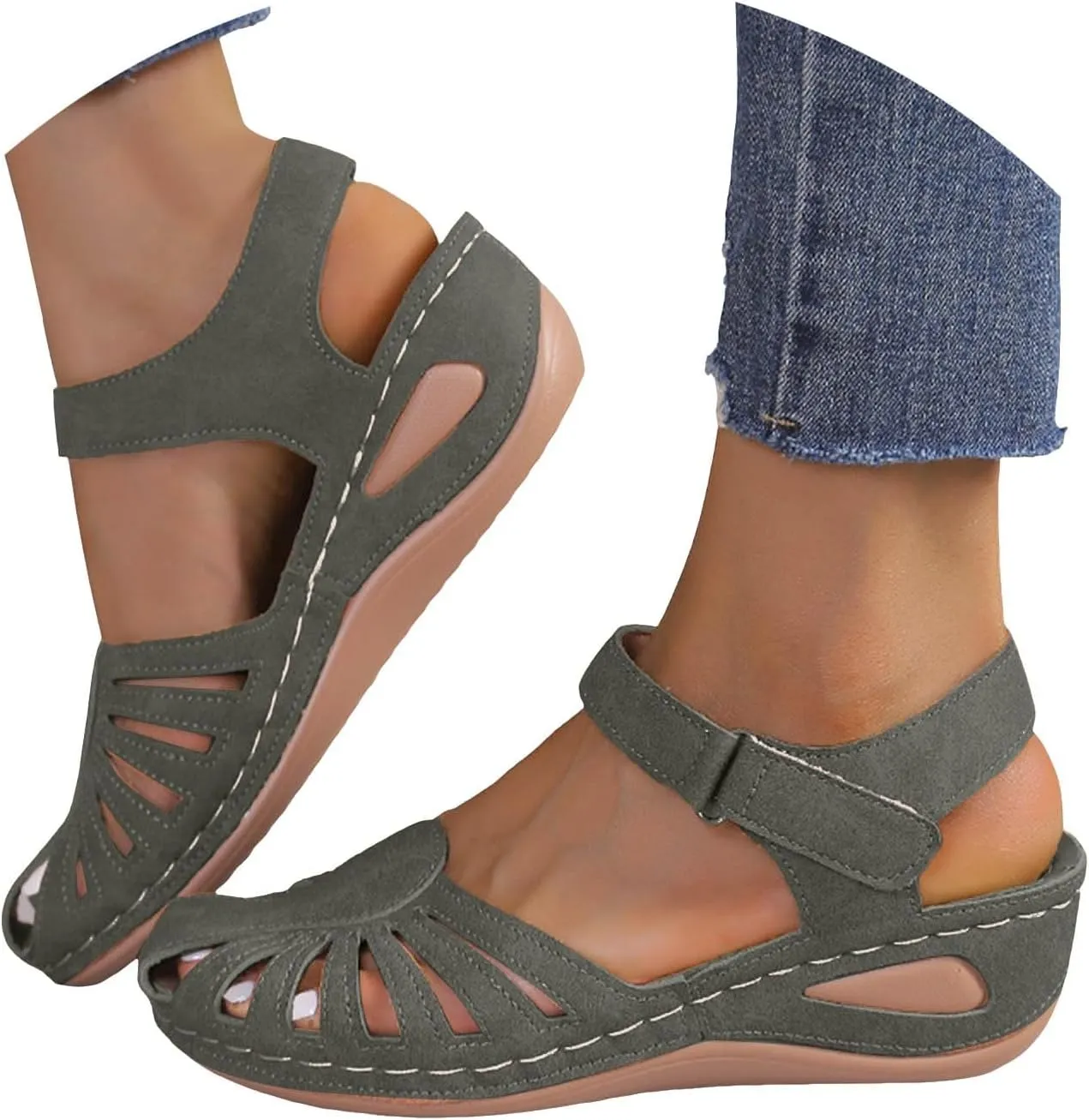 Sandals Women Dressy Summer Wedge Sandals For Womens Comfortable Platform Shoes for Women Size 8 Pool Flip Flops