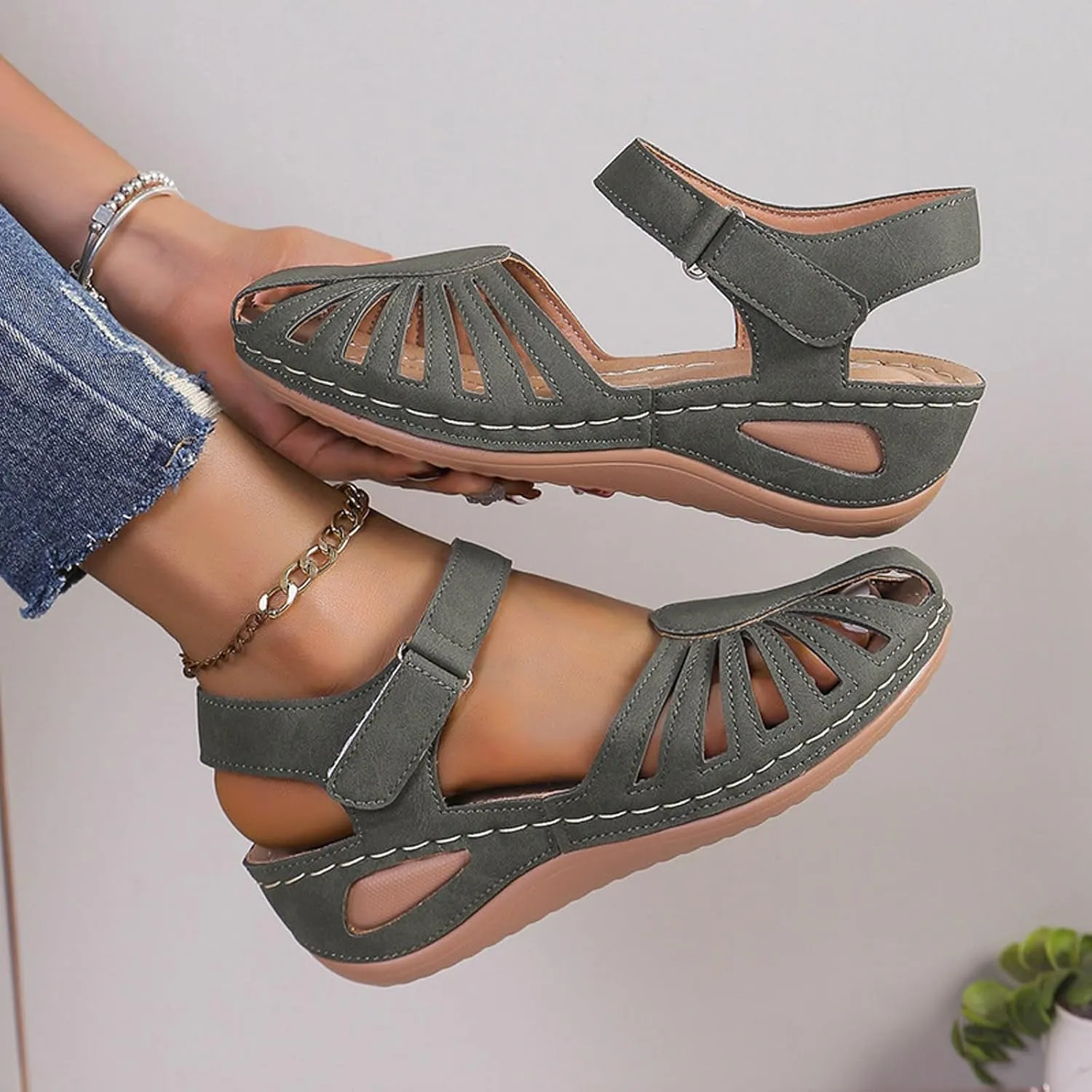Sandals Women Dressy Summer Wedge Sandals For Womens Comfortable Platform Shoes for Women Size 8 Pool Flip Flops