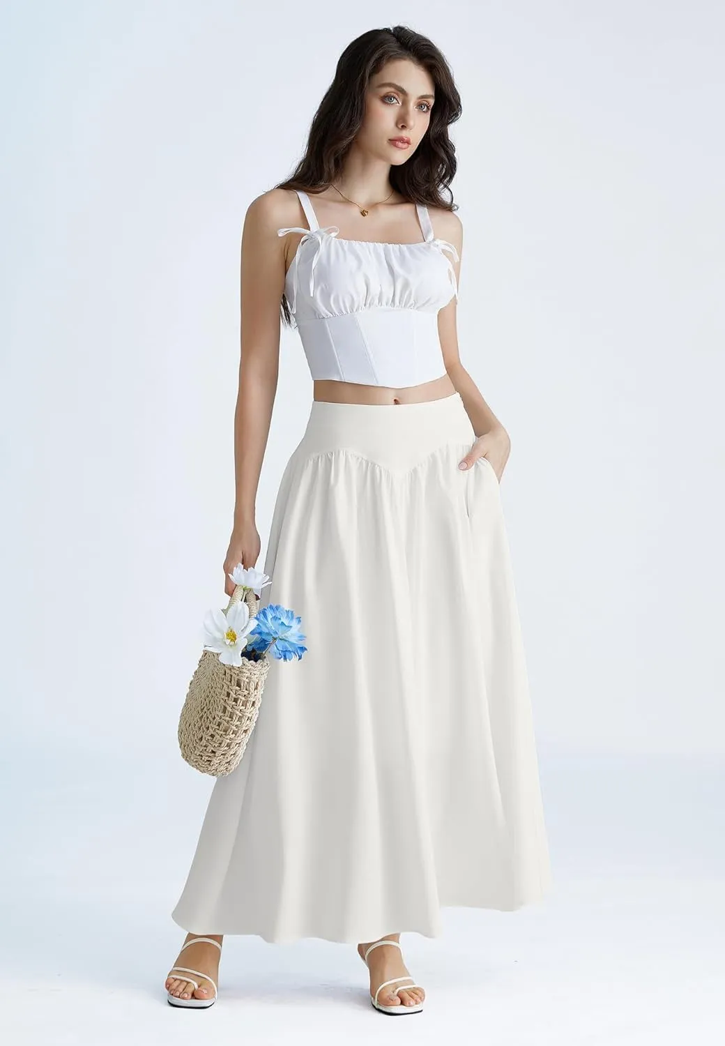 Scarlet Darkness Maxi Skirts for Women Renaissance Skirt High Waist Black Long Skirt