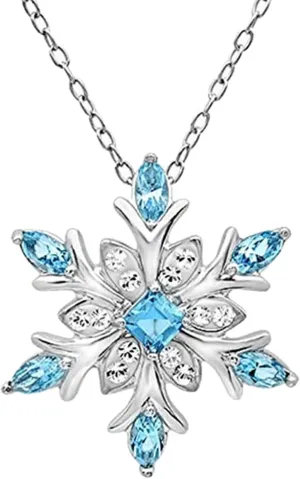 Simple Gold Layered Necklaces 925 Sterling Silver Snowflake Pendant Necklace,Dainty CZ Collarbone Necklace Christmas Birtherday Jewelry Gifts for Women Gold Plated Sterling Silver