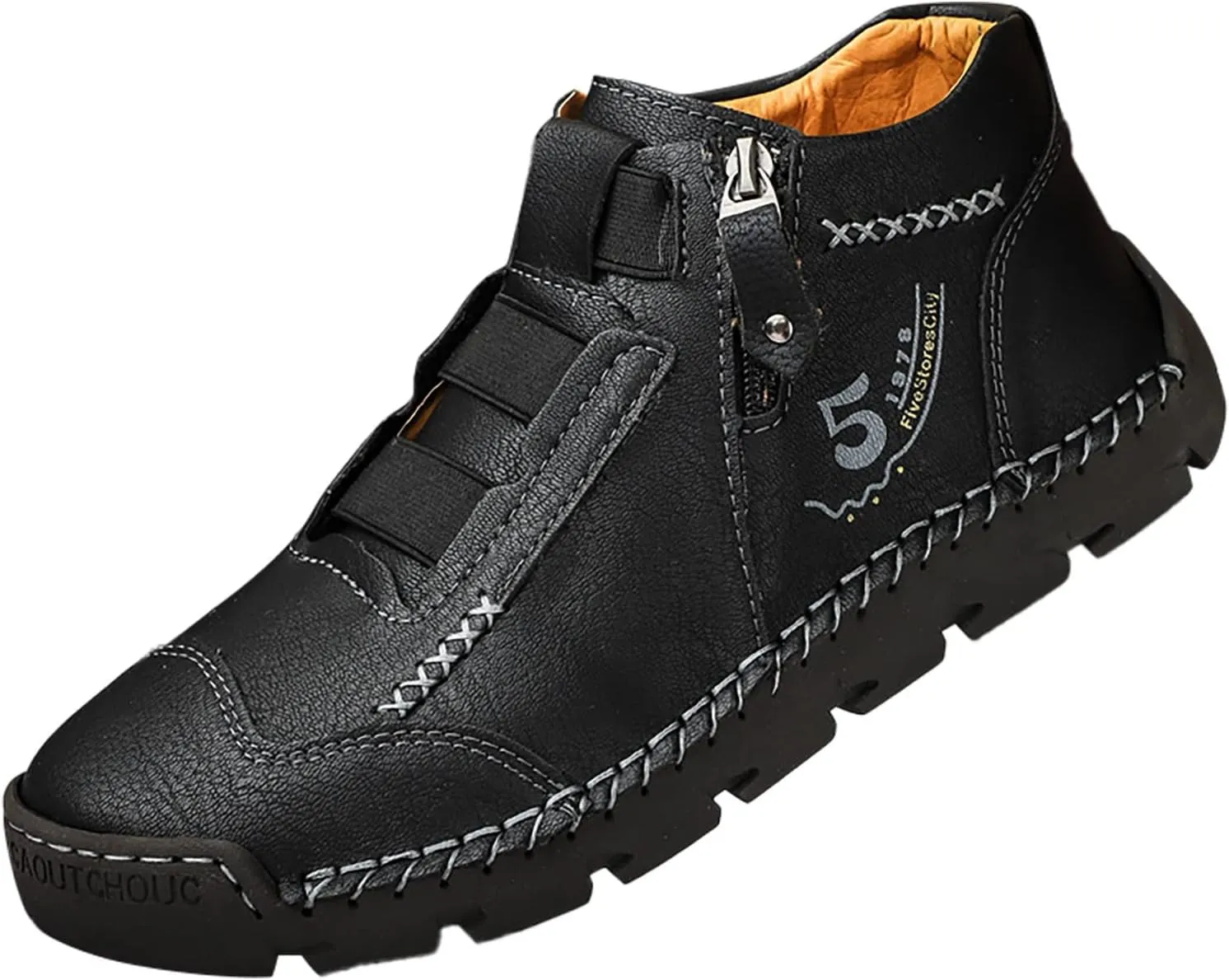 Slip on Walking Shoes for Men Casual Dressy Memory Foam Breathable Fashion High Top Sneakers Non Slip Arch Support Cushioning Training Gym Shoes Wide Width