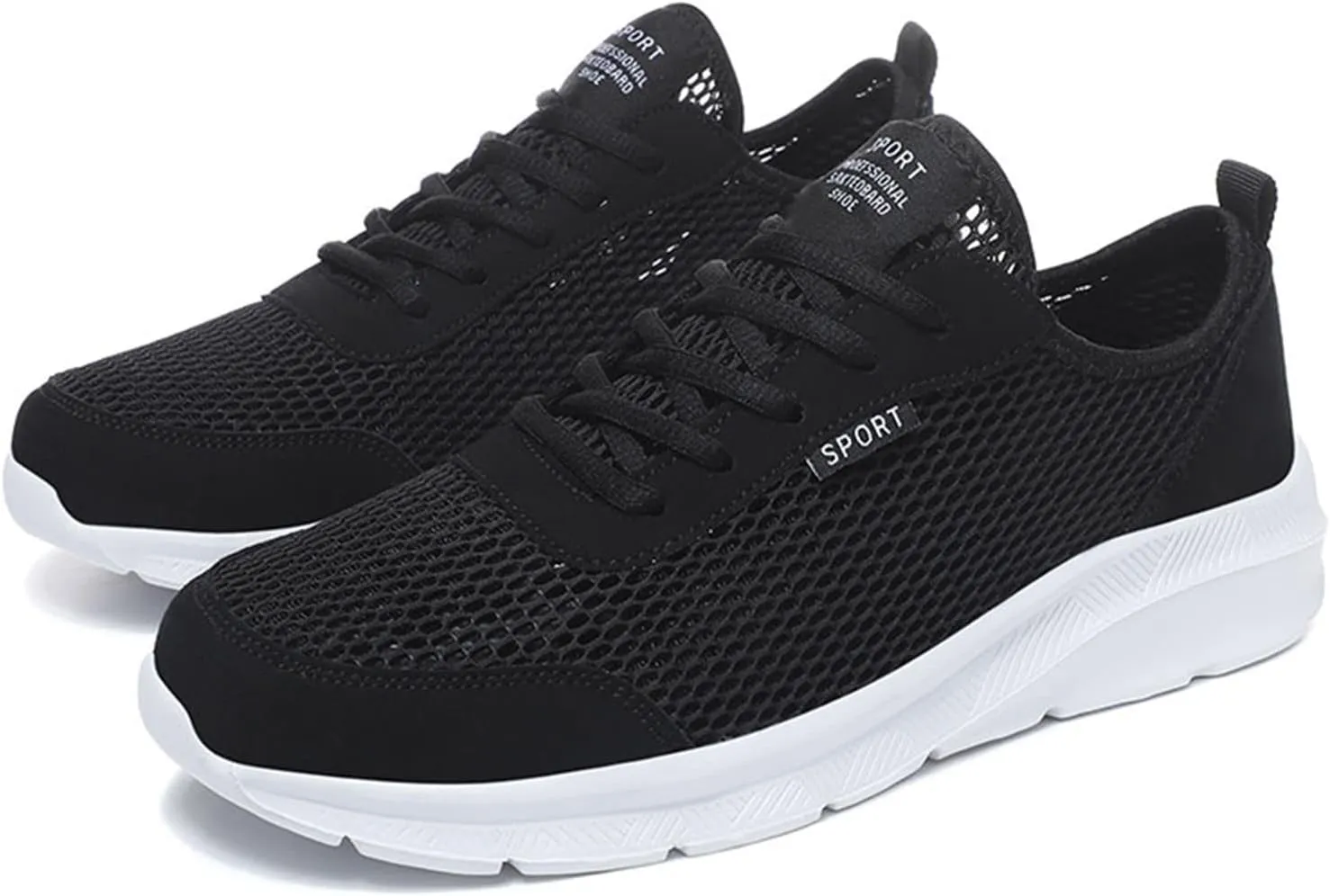 Slip on Walking Shoes for Men Comfort Memory Foam Breathable Fashion Sneakers Non Slip Arch Support Vacation Workout Tennis Shoes Wide Width