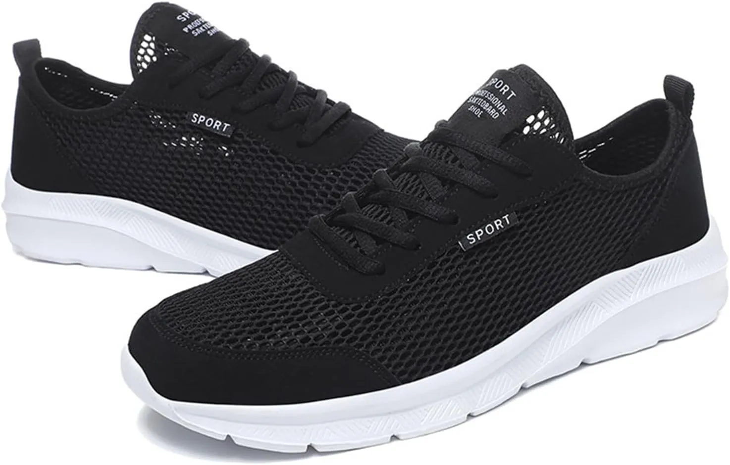 Slip on Walking Shoes for Men Comfort Memory Foam Breathable Fashion Sneakers Non Slip Arch Support Vacation Workout Tennis Shoes Wide Width
