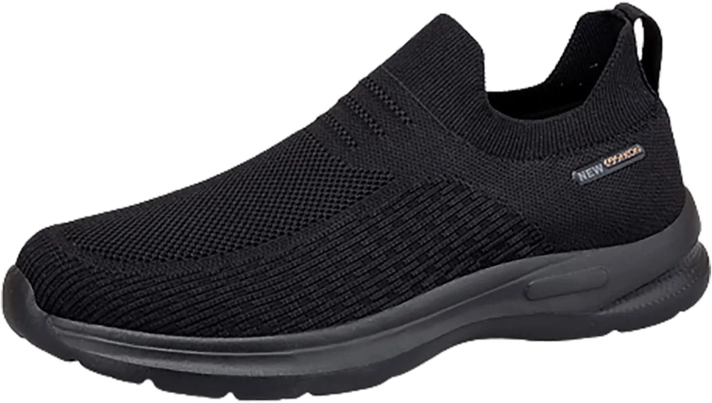 Slip on Walking Shoes for Men Comfortable Memory Foam Breathable Mesh Fashion Sneakers Non Slip Arch Support Cushioning Training Gym Shoes Wide Width