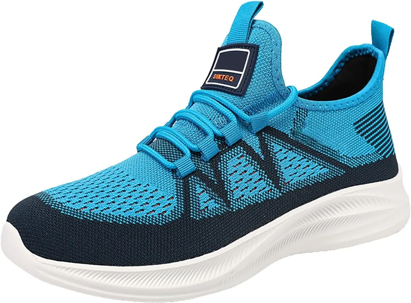 Slip on Walking Shoes Men Comfy Knitted Memory Foam Breathable Mesh Fashion Sneakers Non Slip Arch Support Cushioning Workout Tennis Shoes Wide Width