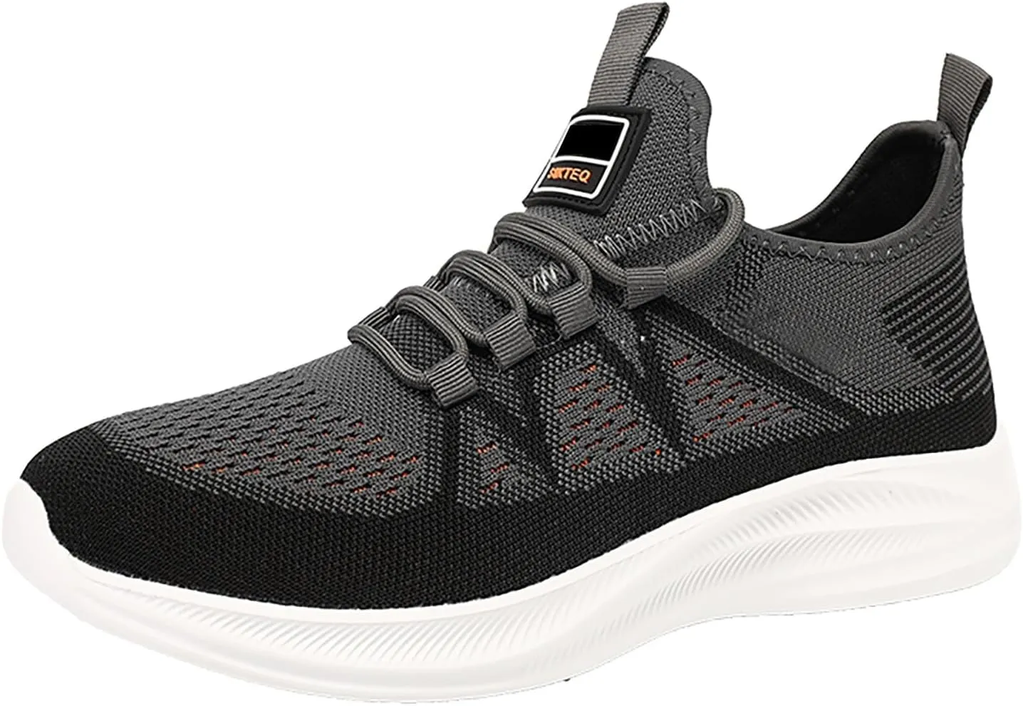 Slip on Walking Shoes Men Comfy Knitted Memory Foam Breathable Mesh Fashion Sneakers Non Slip Arch Support Cushioning Workout Tennis Shoes Wide Width