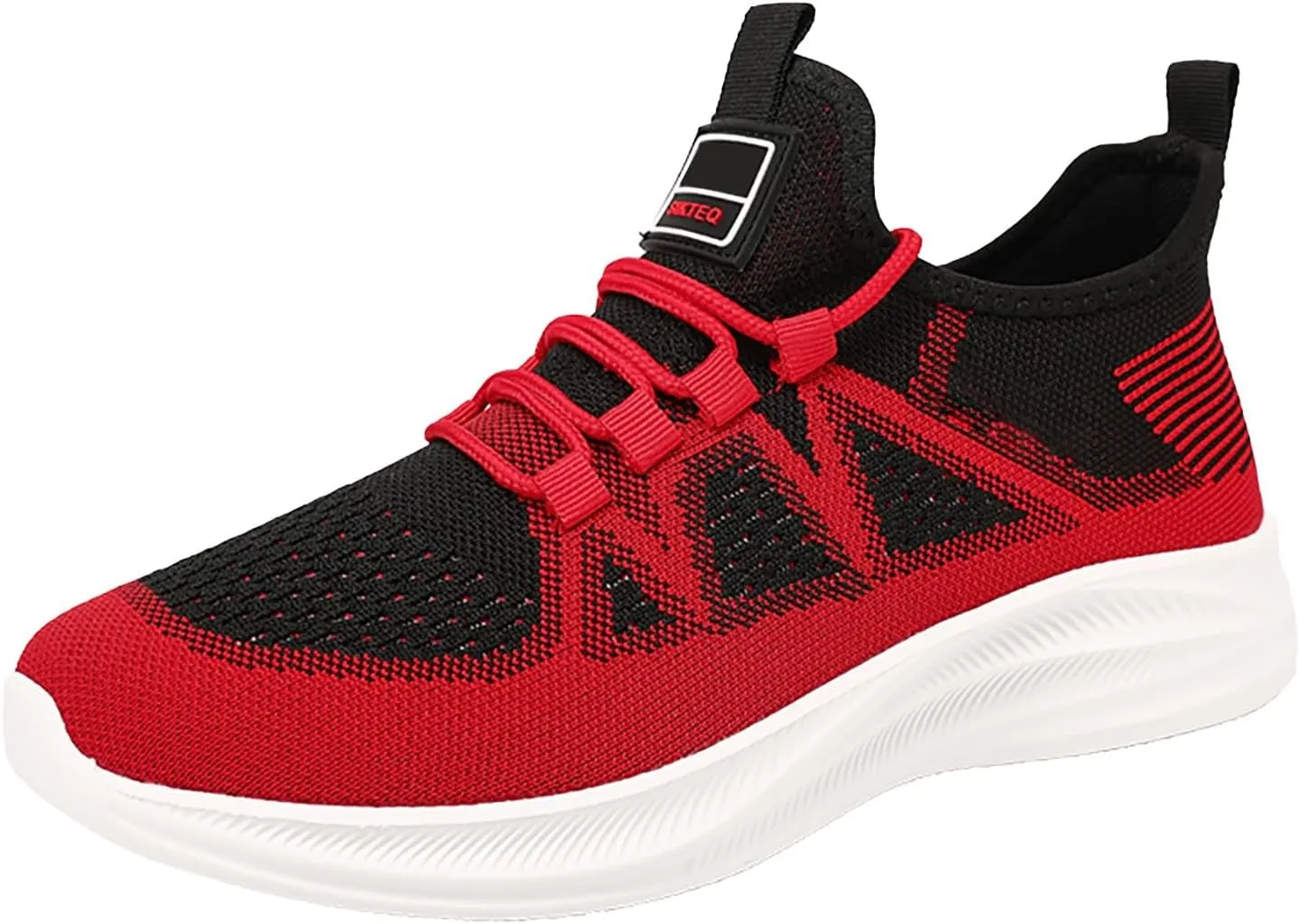 Slip on Walking Shoes Men Comfy Knitted Memory Foam Breathable Mesh Fashion Sneakers Non Slip Arch Support Cushioning Workout Tennis Shoes Wide Width