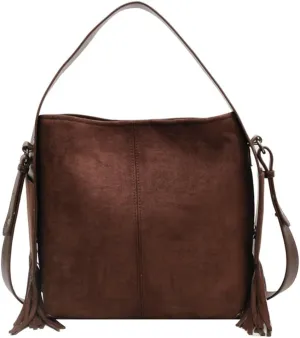 Slouchy Crossbody Bags Women Suede Satchels Underarm Shoulder Bag Purse Top-handle Travel Tote Handbag 2024