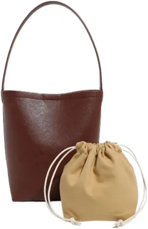 Slouchy PU Leather Bucket Hobo Bags Women Trendy Crescent Crossbody Purse Top-handle Satchels Shoulder Bag Tote Handbag