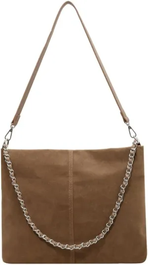 Slouchy Suede Hobo Bags Women Crescent Satchels Shoulder Bag Top-handle Crossbody Purse Trendy Travel College Tote Handbag