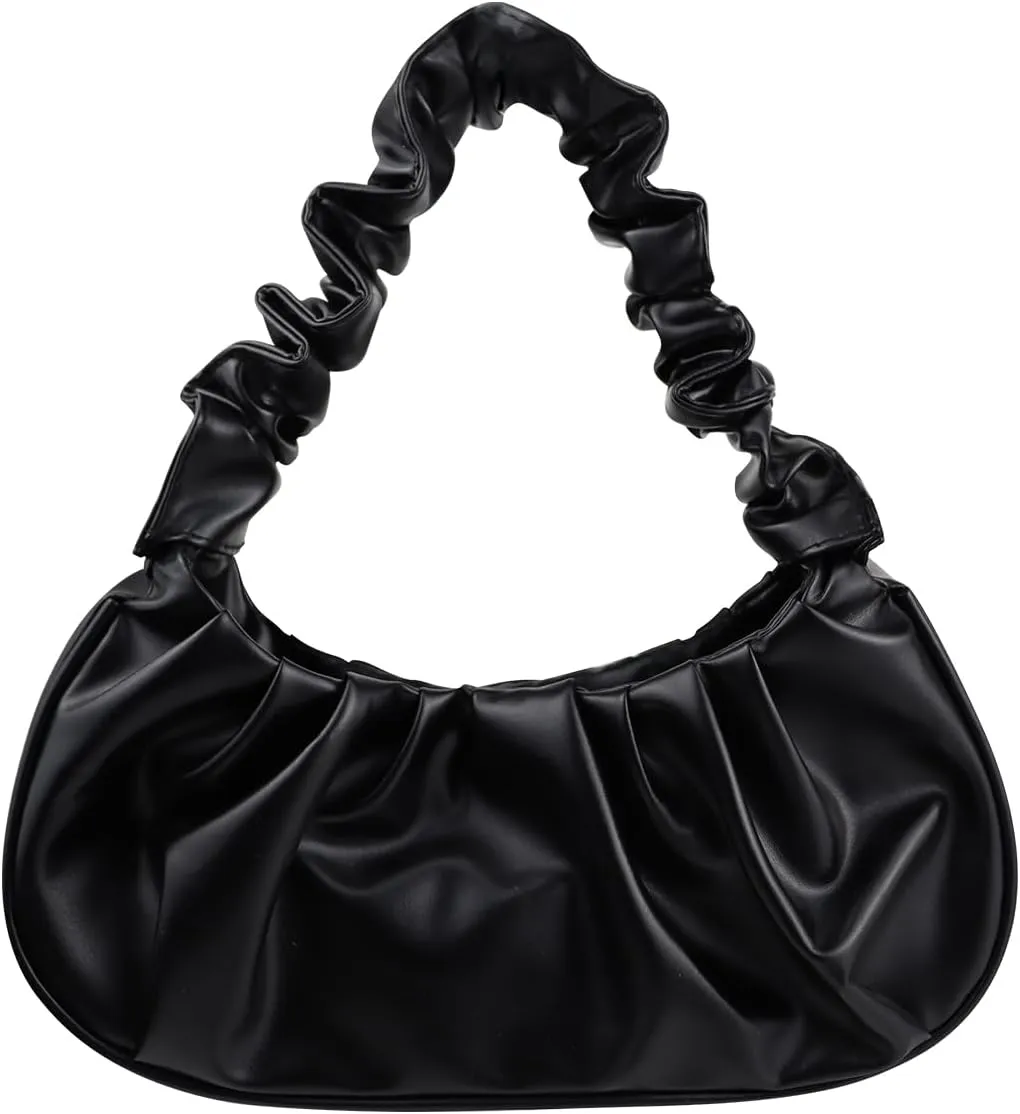 Small Ladies Handbags, Elegant PU Leather Hobo Purse for Women, Clutch Purses for Women with Magnetic Snap-Fastener