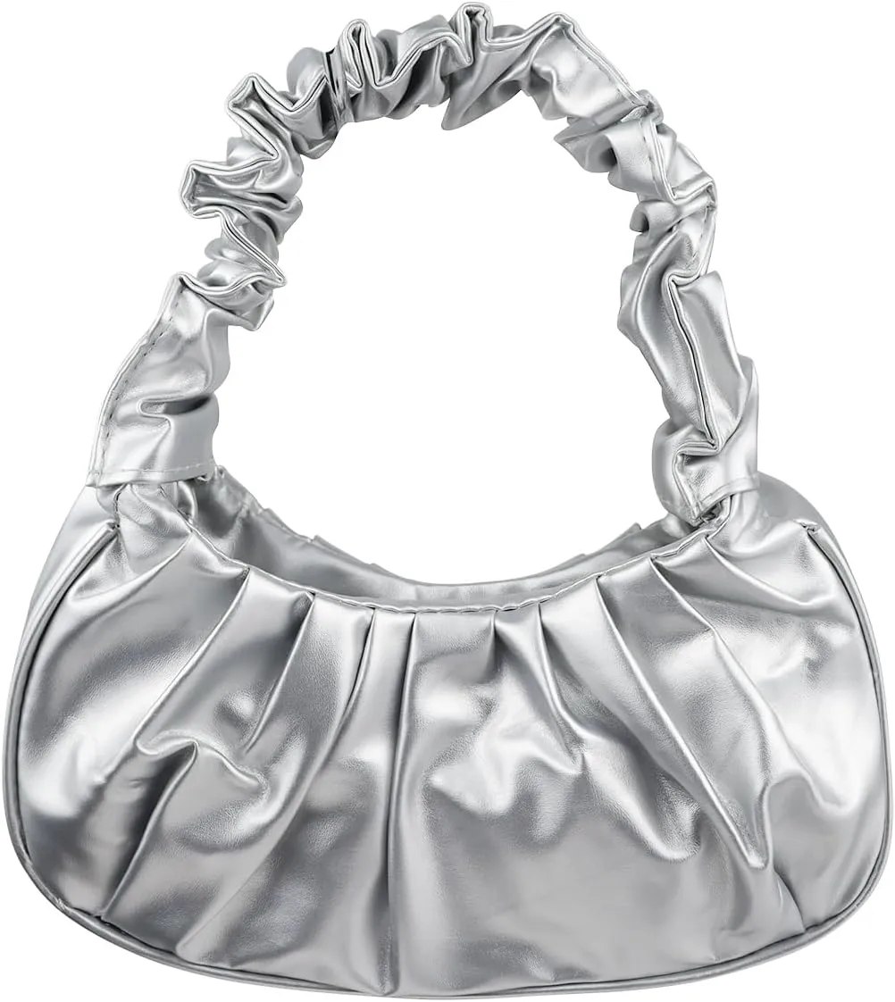 Small Ladies Handbags, Elegant PU Leather Hobo Purse for Women, Clutch Purses for Women with Magnetic Snap-Fastener