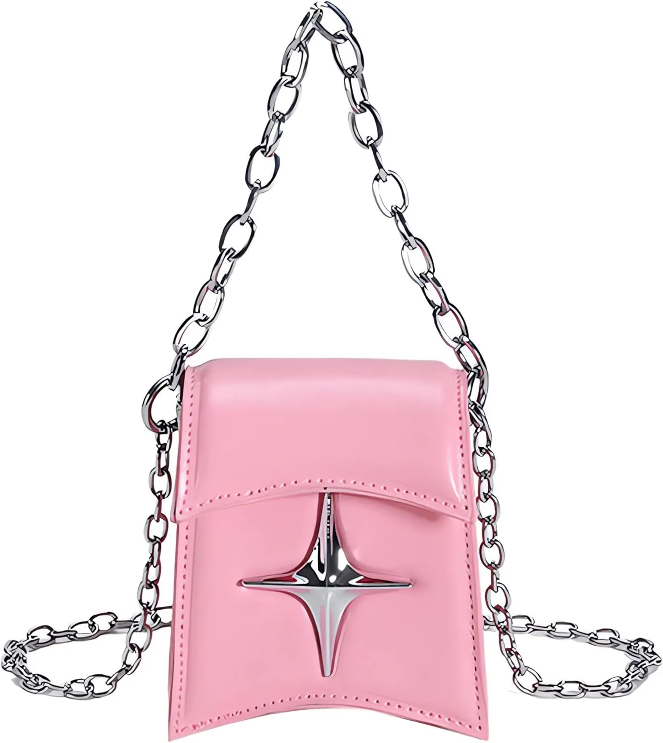 Small Toddler Women Cross Star Crossbody Bags with Vintage Chain Handbags Shoulder Bag for Girls Gift