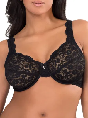 Smart & Sexy Women's Signature Lace Unlined Underwire Bra with Added Support