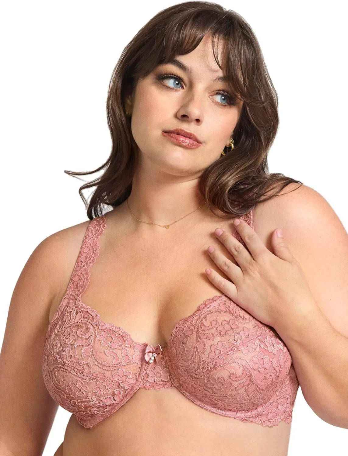 Smart & Sexy Women's Signature Lace Unlined Underwire Bra with Added Support